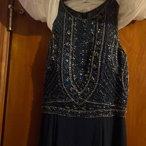 Navy Blue Prom Dress